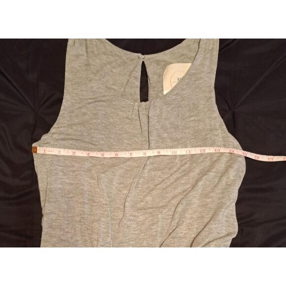 Anthropologie l Hei Hei Rhodes Gray Black Patterned Jumpsuit Keyhole Back XS - Picture 8 of 15
